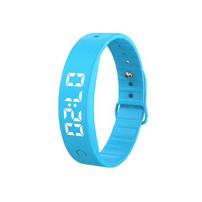W5Sv Smart Bracelet Vibration Alarm Clock Reminder Sleep Monitoring 24 Hours Pedometer Rechargeable Bracelet
